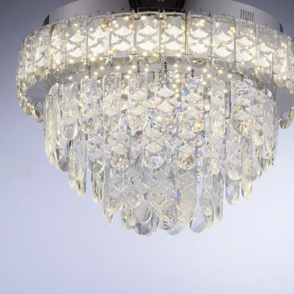 JUST LIGHT. 15092-17 - LED Stropné svietidlo KULUNKA LED/33W/230V pr. 38 cm lesklý chróm
