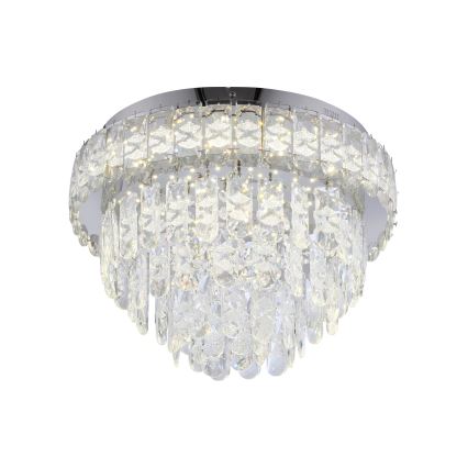 JUST LIGHT. 15092-17 - LED Stropné svietidlo KULUNKA LED/33W/230V pr. 38 cm lesklý chróm
