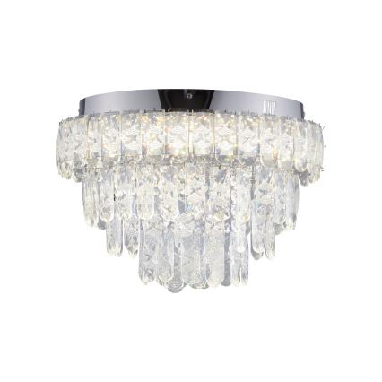 JUST LIGHT. 15092-17 - LED Stropné svietidlo KULUNKA LED/33W/230V pr. 38 cm lesklý chróm