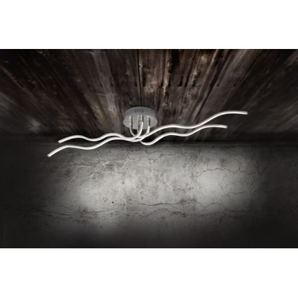 JUST LIGHT. 15126-55 - LED Prisadený luster WAVE LED/29,4W/230V matný chróm