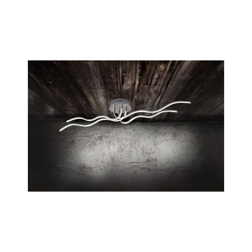 JUST LIGHT. 15126-55 - LED Prisadený luster WAVE LED/29,4W/230V matný chróm