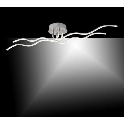 JUST LIGHT. 15126-55 - LED Prisadený luster WAVE LED/29,4W/230V matný chróm