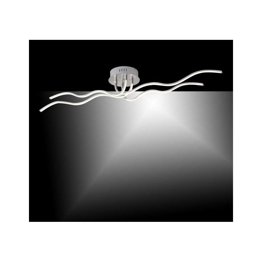 JUST LIGHT. 15126-55 - LED Prisadený luster WAVE LED/29,4W/230V matný chróm