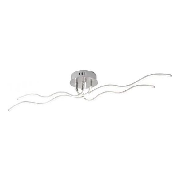 JUST LIGHT. 15126-55 - LED Prisadený luster WAVE LED/29,4W/230V matný chróm