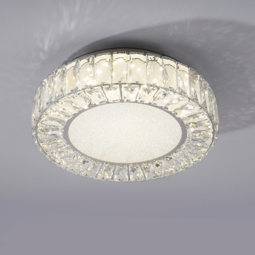 JUST LIGHT. 15221-17 - LED Stropné svietidlo KULUNKA LED/32W/230V pr. 37 cm lesklý chróm