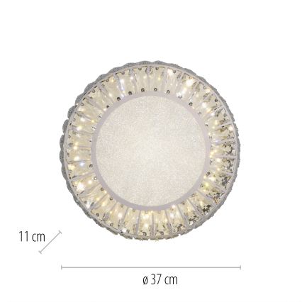 JUST LIGHT. 15221-17 - LED Stropné svietidlo KULUNKA LED/32W/230V pr. 37 cm lesklý chróm