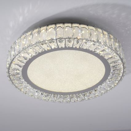 JUST LIGHT. 15222-17 - LED Stropné svietidlo KULUNKA LED/46W/230V pr. 50 cm lesklý chróm