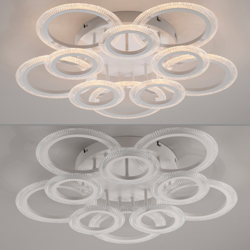JUST LIGHT. 15268-16 - LED Stropné svietidlo CRYSTALLO LED/48,5W/230V priemer 68,6 cm biela