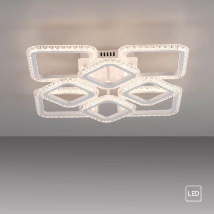 JUST LIGHT. 15269-16 - LED Stropné svietidlo CRYSTALLO LED/43,5W/230V 49x49 cm biela