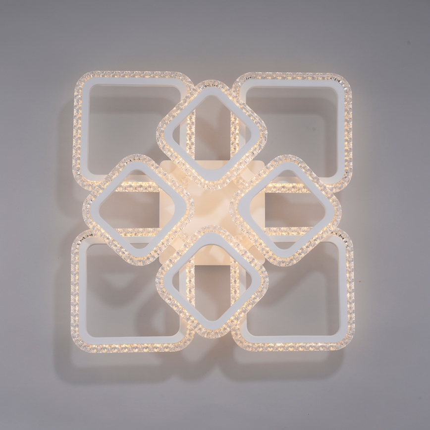 JUST LIGHT. 15269-16 - LED Stropné svietidlo CRYSTALLO LED/43,5W/230V 49x49 cm biela