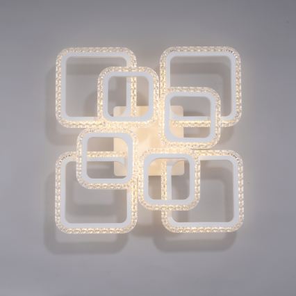JUST LIGHT. 15269-16 - LED Stropné svietidlo CRYSTALLO LED/43,5W/230V 49x49 cm biela