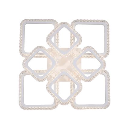 JUST LIGHT. 15269-16 - LED Stropné svietidlo CRYSTALLO LED/43,5W/230V 49x49 cm biela