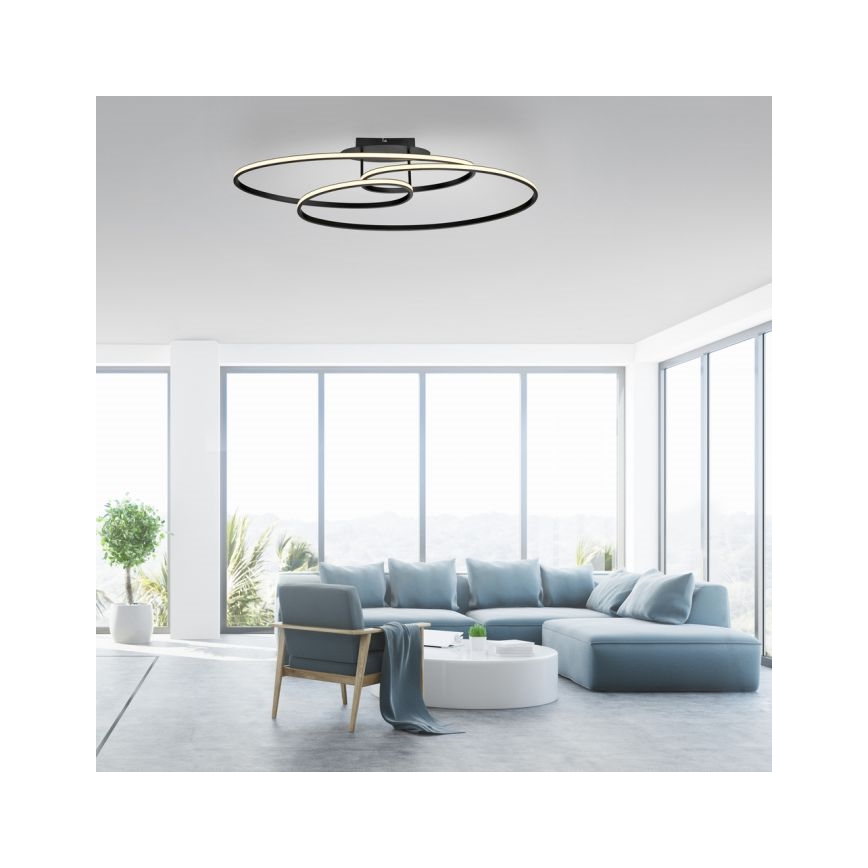 JUST LIGHT. 15321-18 - LED Stropné svietidlo LUMACA LED/33W/230V čierna
