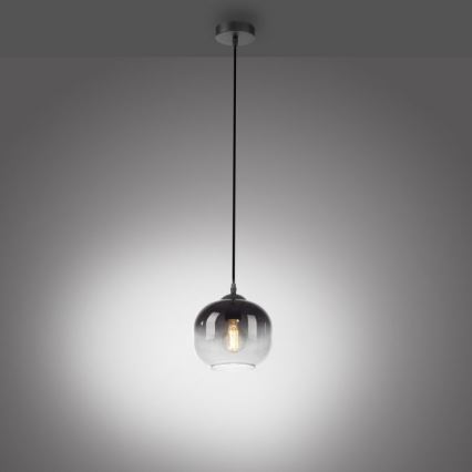 JUST LIGHT. 15420-18 - Luster na lanku ZEA 1xE27/25W/230V čierna