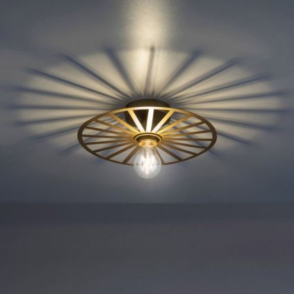 JUST LIGHT. 15635-60 - Stropné svietidlo SPIKE 1xE27/40W/230V pr. 30 cm mosadz