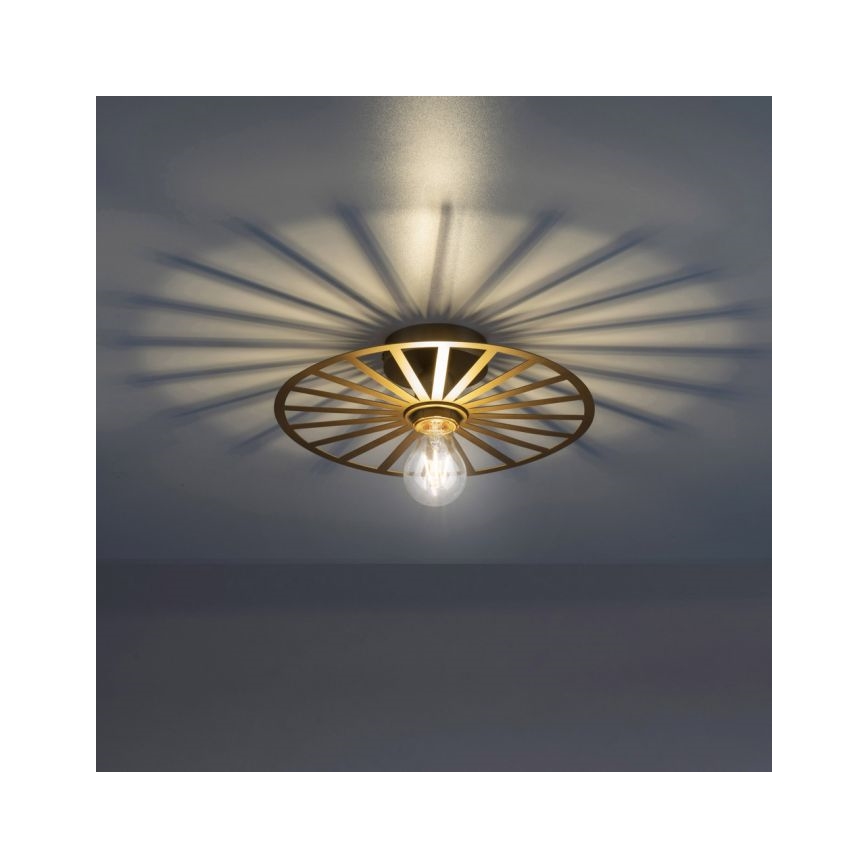 JUST LIGHT. 15635-60 - Stropné svietidlo SPIKE 1xE27/40W/230V pr. 30 cm mosadz