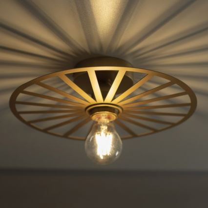 JUST LIGHT. 15635-60 - Stropné svietidlo SPIKE 1xE27/40W/230V pr. 30 cm mosadz