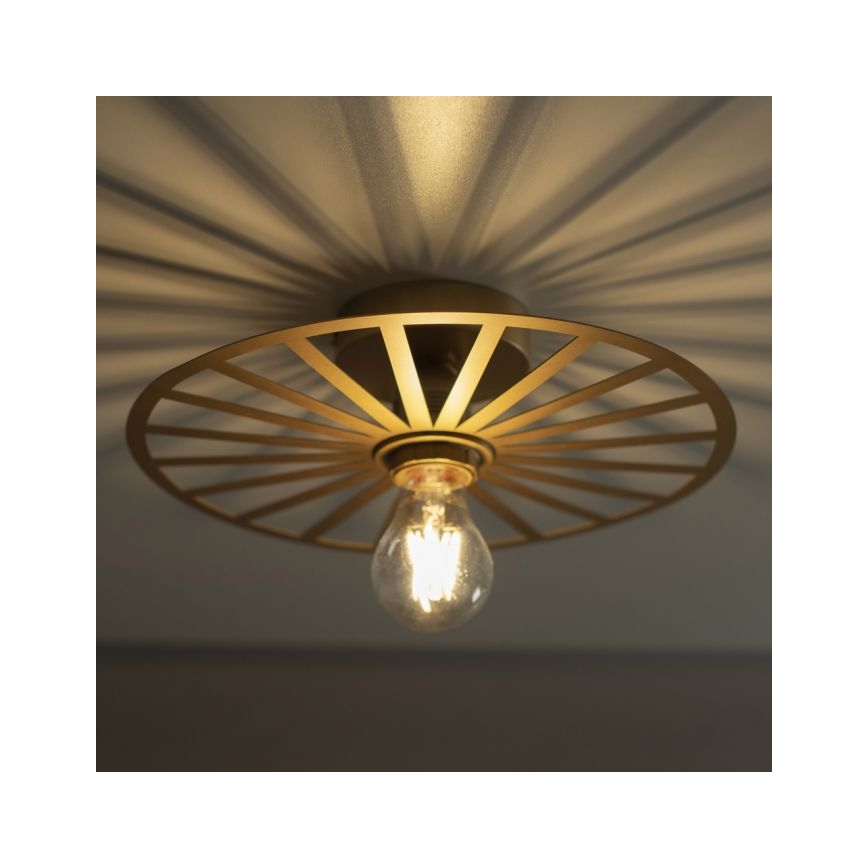 JUST LIGHT. 15635-60 - Stropné svietidlo SPIKE 1xE27/40W/230V pr. 30 cm mosadz