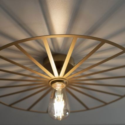 JUST LIGHT. 15636-60 - Stropné svietidlo SPIKE 1xE27/40W/230V pr. 50 cm mosadz