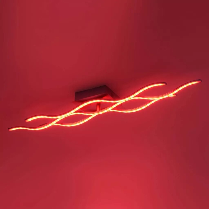 JUST LIGHT. 16266-55 - LED RGB Stmievateľné stropné svietidlo LOLA WAVE LED/30W/230V 2700-5000K + diaľkové ovládanie