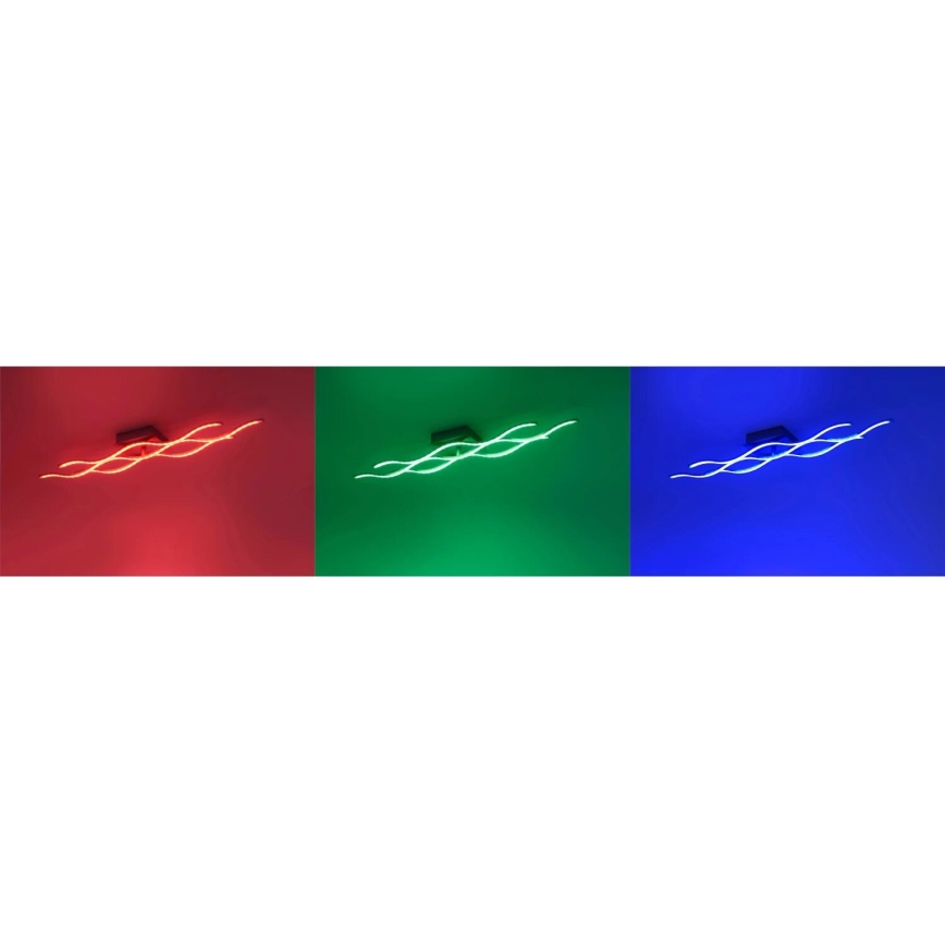 JUST LIGHT. 16266-55 - LED RGB Stmievateľné stropné svietidlo LOLA WAVE LED/30W/230V 2700-5000K + diaľkové ovládanie
