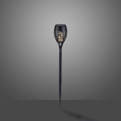 JUST LIGHT. 19106-18-3 - SADA 3x LED Solárne svietidlo FACKEL LED/0,24W/1,2V 200 mAh IP44 čierna