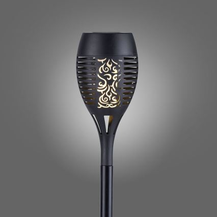 JUST LIGHT. 19106-18-3 - SADA 3x LED Solárne svietidlo FACKEL LED/0,24W/1,2V 200 mAh IP44 čierna