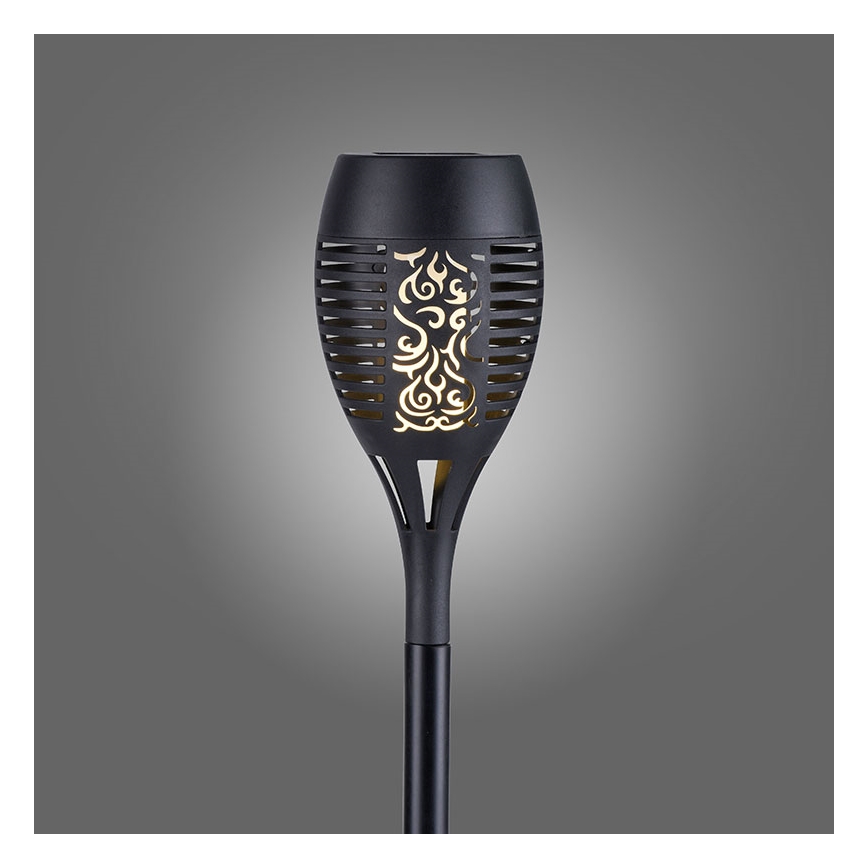 JUST LIGHT. 19106-18-3 - SADA 3x LED Solárne svietidlo FACKEL LED/0,24W/1,2V 200 mAh IP44 čierna