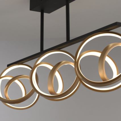 JUST LIGHT. 6245-18 - LED Stmievateľný prisadený luster LOOP 3xLED/11W/230V 2700-5000K + diaľkové ovládanie