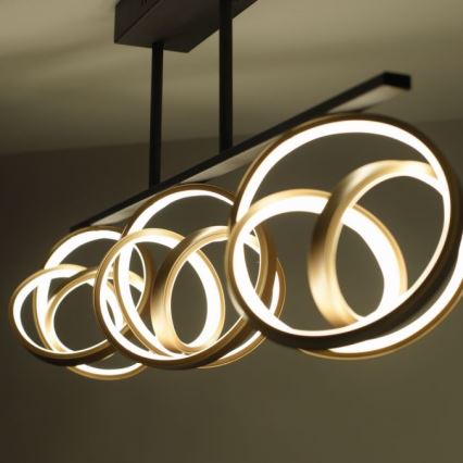 JUST LIGHT. 6245-18 - LED Stmievateľný prisadený luster LOOP 3xLED/11W/230V 2700-5000K + diaľkové ovládanie