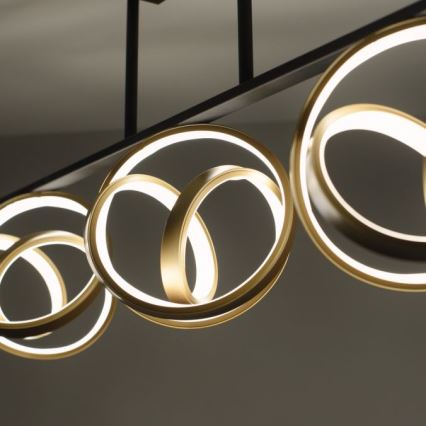 JUST LIGHT. 6245-18 - LED Stmievateľný prisadený luster LOOP 3xLED/11W/230V 2700-5000K + diaľkové ovládanie