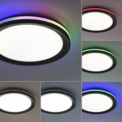 JUST LIGHT. 7509018 - LED RGBW Stmievateľné stropné svietidlo GANGES LED/24W/230V 2700-5000K + diaľkové ovládanie
