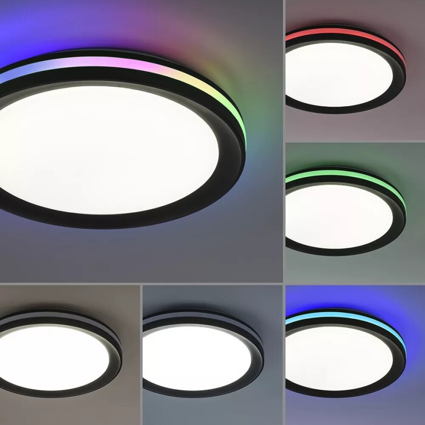 JUST LIGHT. 7509018 - LED RGBW Stmievateľné stropné svietidlo GANGES LED/24W/230V 2700-5000K + diaľkové ovládanie