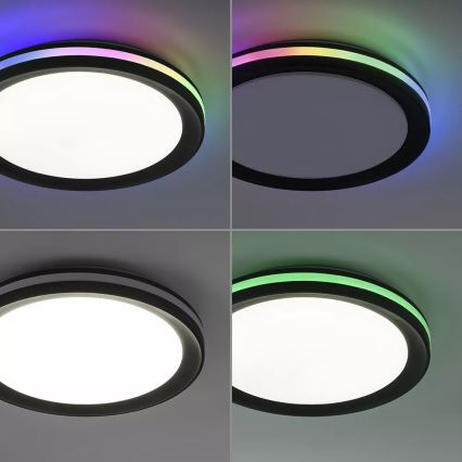 JUST LIGHT. 7509018 - LED RGBW Stmievateľné stropné svietidlo GANGES LED/24W/230V 2700-5000K + diaľkové ovládanie
