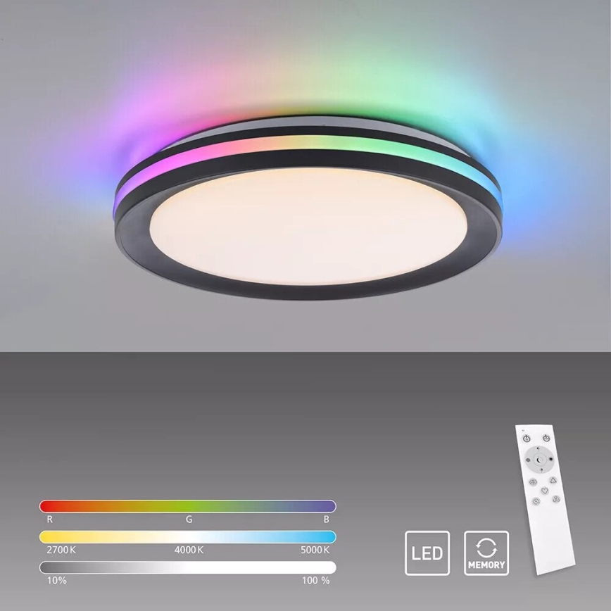 JUST LIGHT. 7509018 - LED RGBW Stmievateľné stropné svietidlo GANGES LED/24W/230V 2700-5000K + diaľkové ovládanie