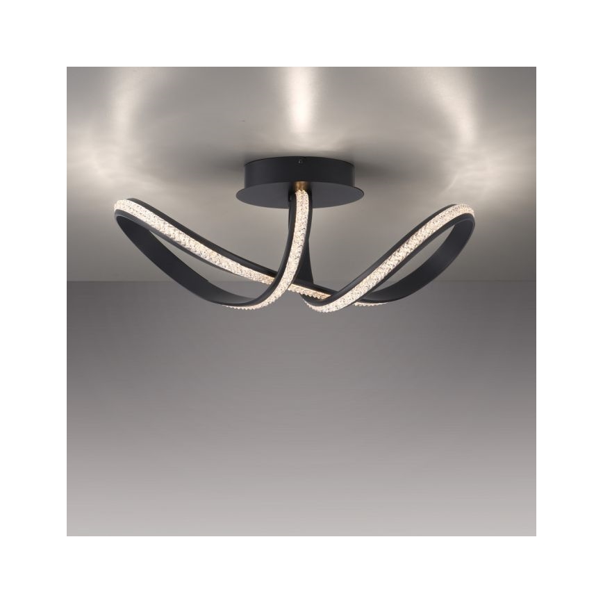 JUST LIGHT. 8475-18 - LED Stmievateľný prisadený luster BRILLA LED/29W/230V čierna