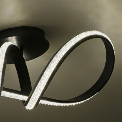 JUST LIGHT. 8475-18 - LED Stmievateľný prisadený luster BRILLA LED/29W/230V čierna