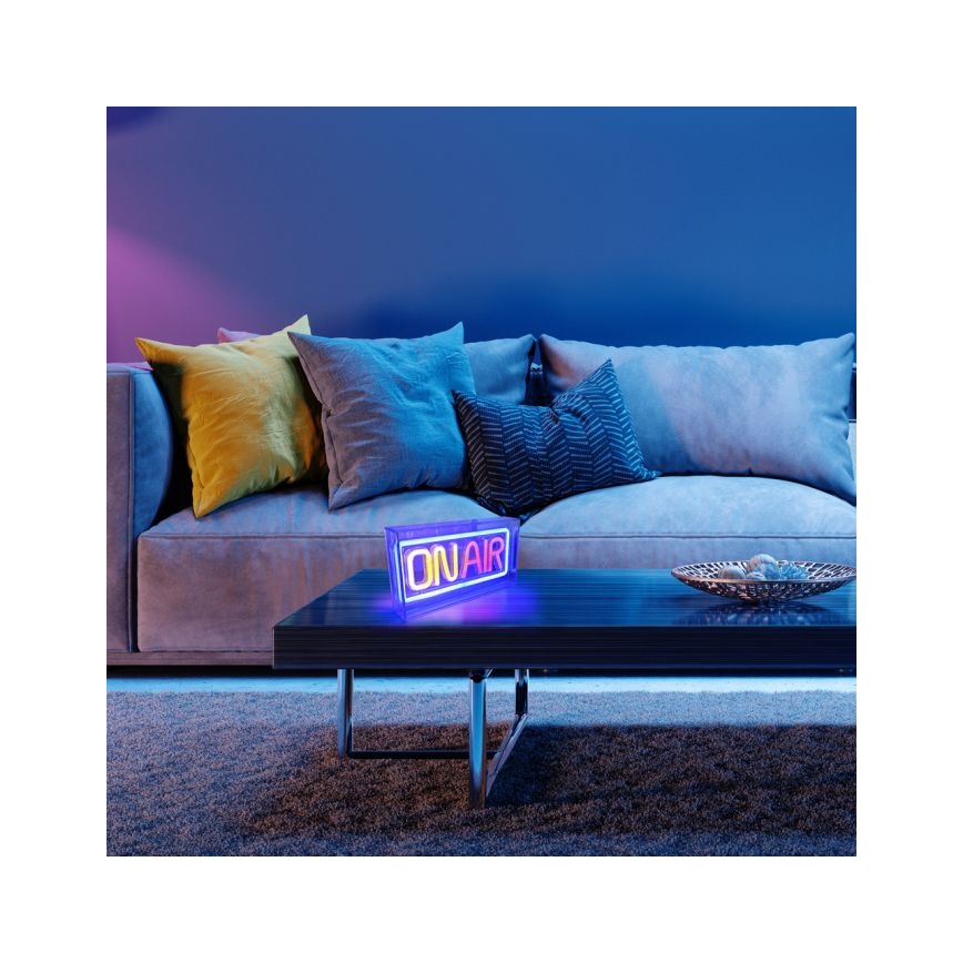 JUST LIGHT. 85013-70 - LED Neónová stolná dekorácia NEON LED/4W/5V On Air