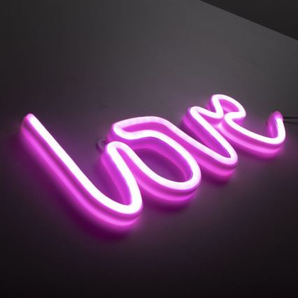 JUST LIGHT. 85021-87 - LED Neónová nástenná dekorácia NEON LED/6,5W/5V Love