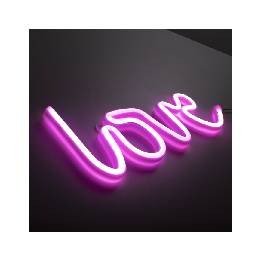 JUST LIGHT. 85021-87 - LED Neónová nástenná dekorácia NEON LED/6,5W/5V Love