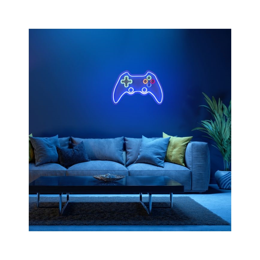 JUST LIGHT. 85022-70 - LED Neónová nástenná dekorácia NEON 1xLED/6,5W/5V gamer