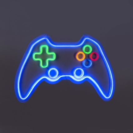 JUST LIGHT. 85022-70 - LED Neónová nástenná dekorácia NEON 1xLED/6,5W/5V gamer