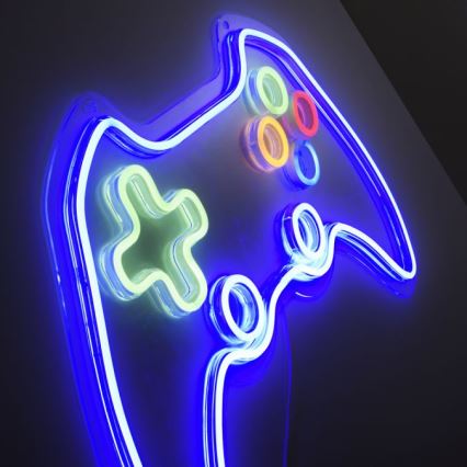 JUST LIGHT. 85022-70 - LED Neónová nástenná dekorácia NEON 1xLED/6,5W/5V gamer