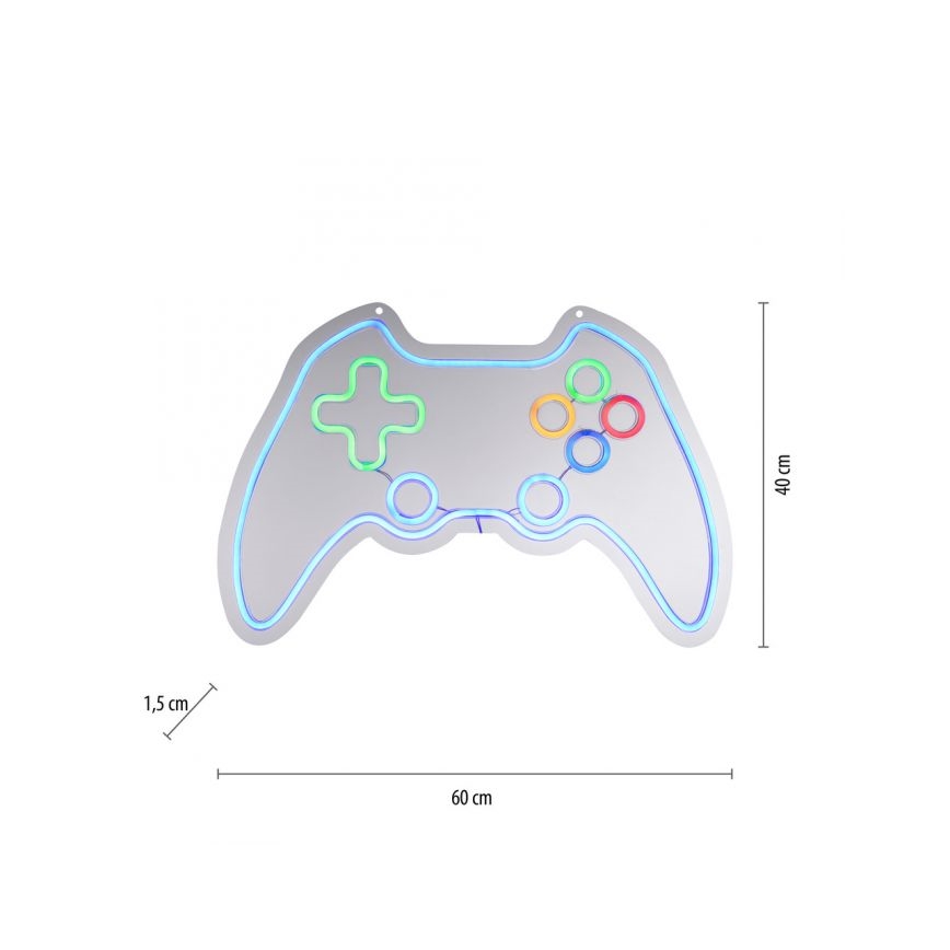 JUST LIGHT. 85022-70 - LED neónová nástenná dekorácia NEÓN LED/6,5W/5V gamer