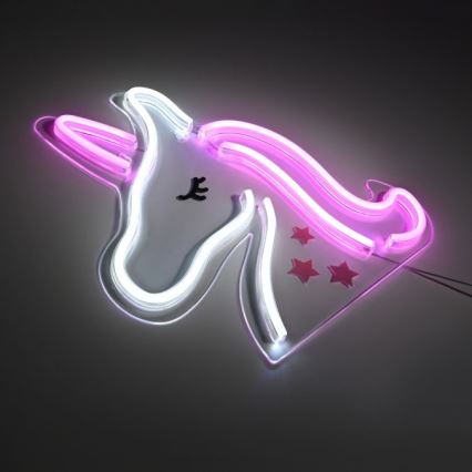 JUST LIGHT. 85025-70 - LED Neónová nástenná dekorácia NEON LED/6,5W/5V jednorožec