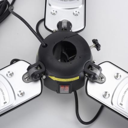 JUST LIGHT. 99513-18 - Vonkajšie vykurovacie teleso GLOW 3x650W/1300W/2000W/230V IP34