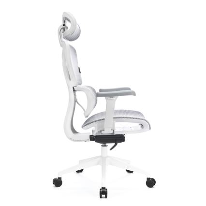 Kancelárska ergonomická stolička LEVANO šedá/biela/čierna