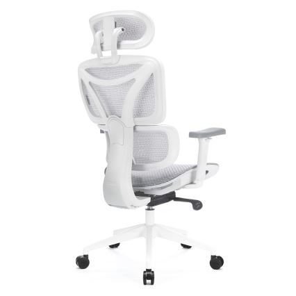 Kancelárska ergonomická stolička LEVANO šedá/biela/čierna