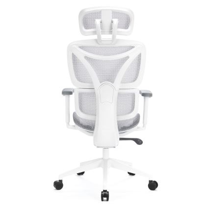Kancelárska ergonomická stolička LEVANO šedá/biela/čierna