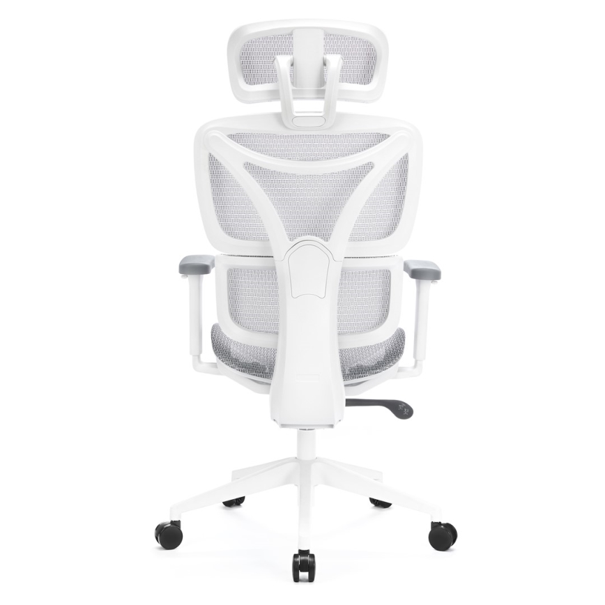 Kancelárska ergonomická stolička LEVANO šedá/biela/čierna